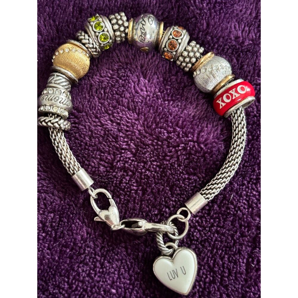 Brighton Vintage Mom's Love Charm Bracelet